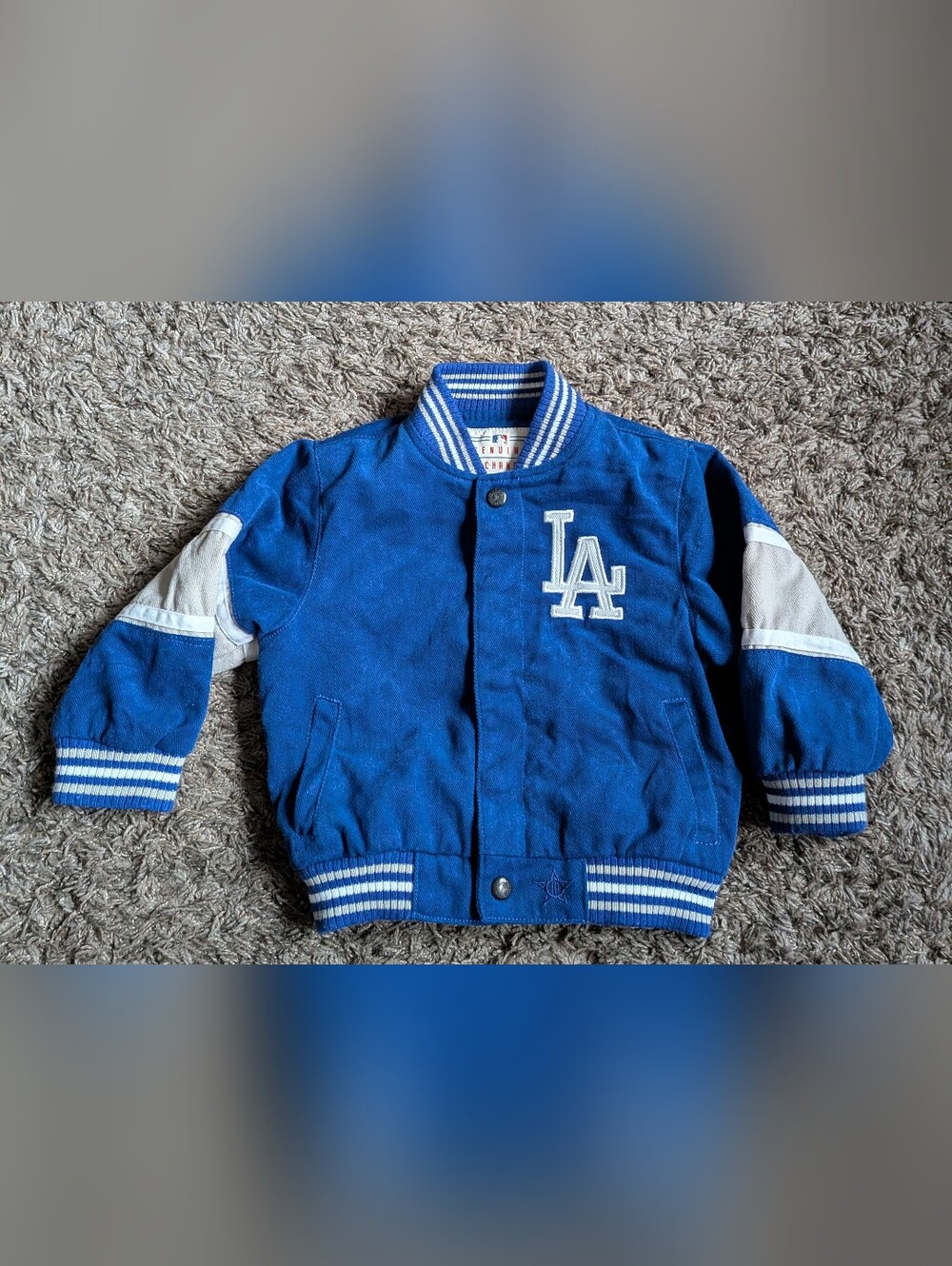 Genuine Merchandise JH Design LA Dodgers Toddlers Snap Button Cotton Jacket 2T